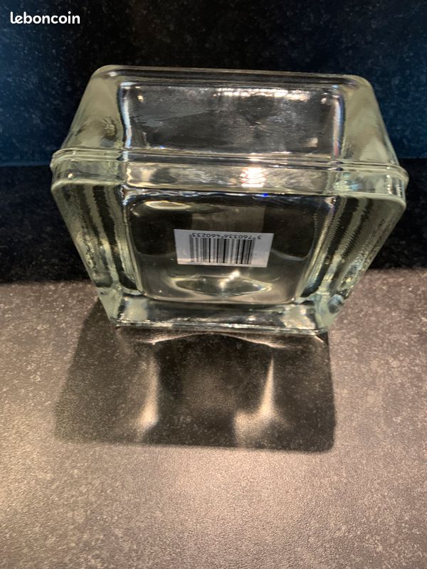 Vide poche en verre / cendrier carré (image 3)
