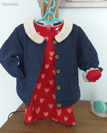 2 Ans Robe jersey épais molletonné Neuve (image 4)