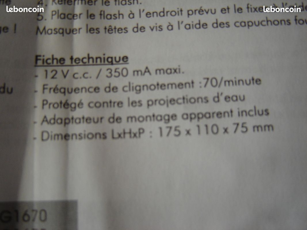 Lampe FLASH - NEUVE (image 3)