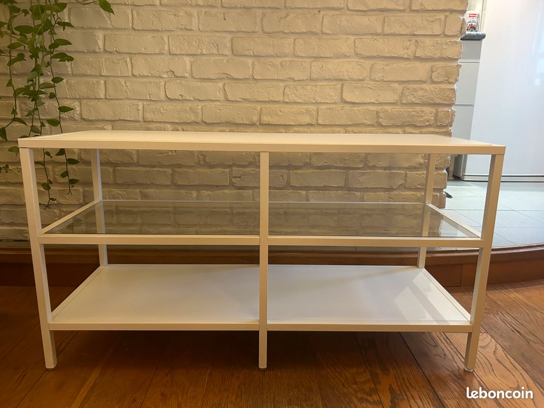 Meuble TV / Banc entrée Vittsjö IKEA blanc 100x36x53 cm (image 1)