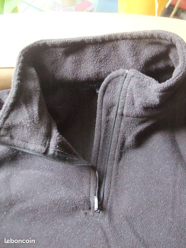 Pull/sweat - maille polaire - 42/44 - noir - TEX Basic - cintré à la taille (image 4)