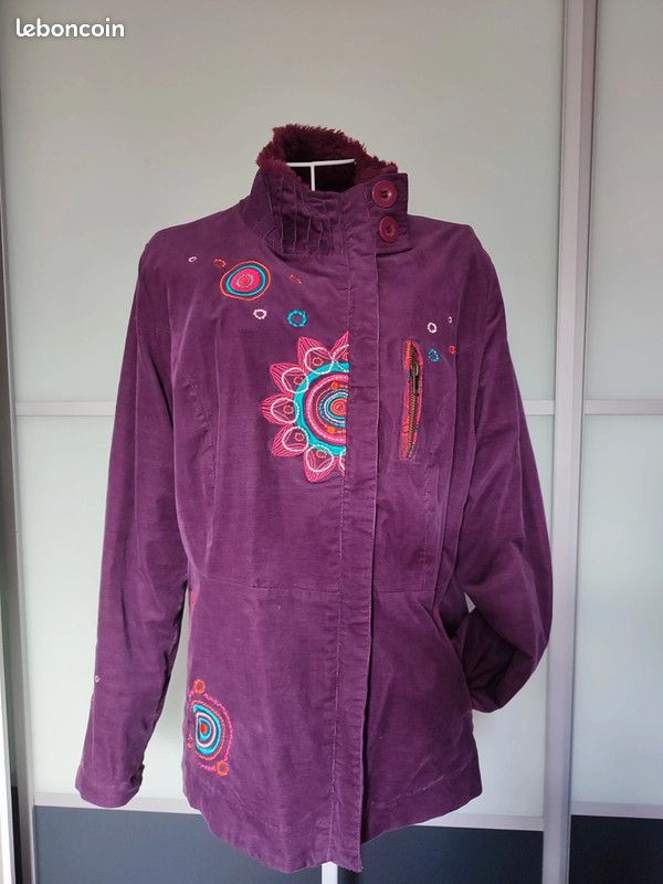 Manteau ethnique femme taille 38/40 comme neuf Vêtements