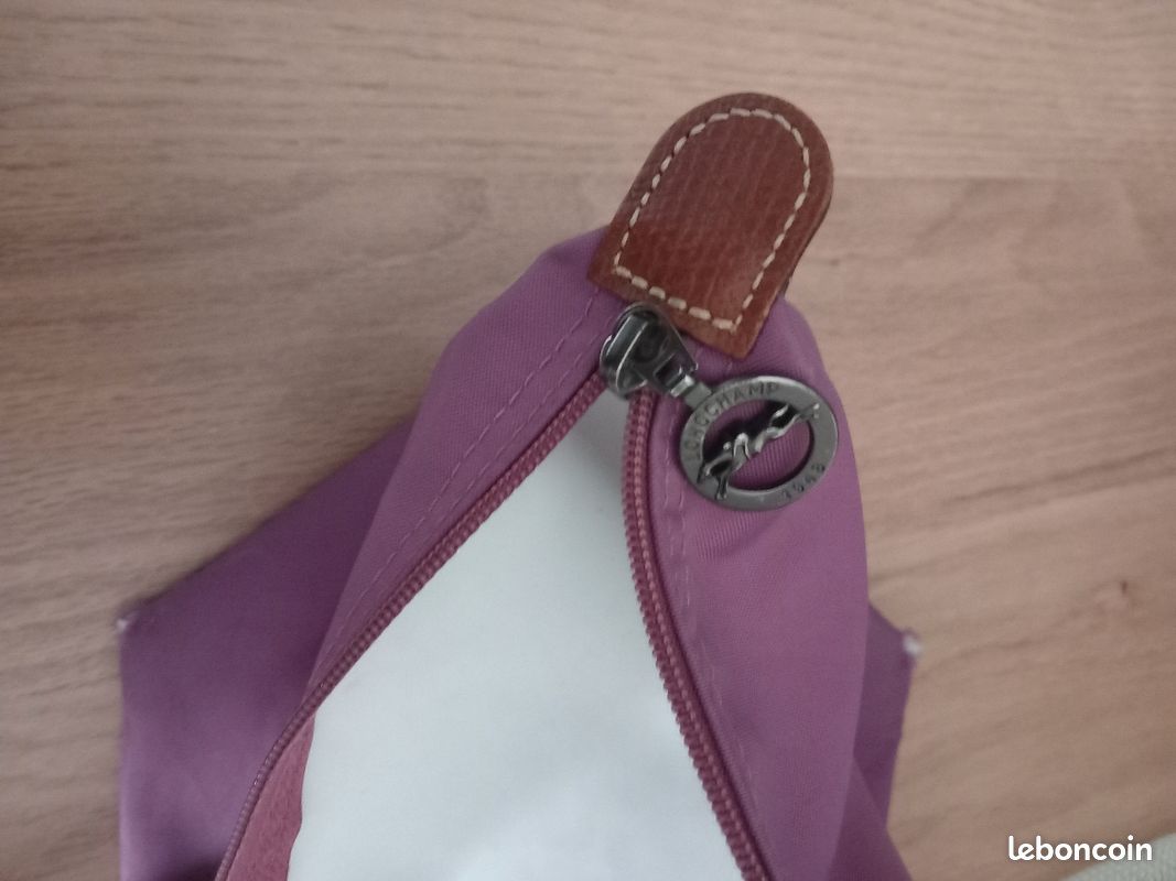 Sac Longchamp "Le Pliable" porté main, grand modèle, couleur Lilas (image 16)