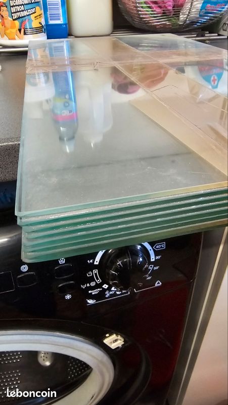 Plaques de verre transparent – 2 lots disponibles (image 1)