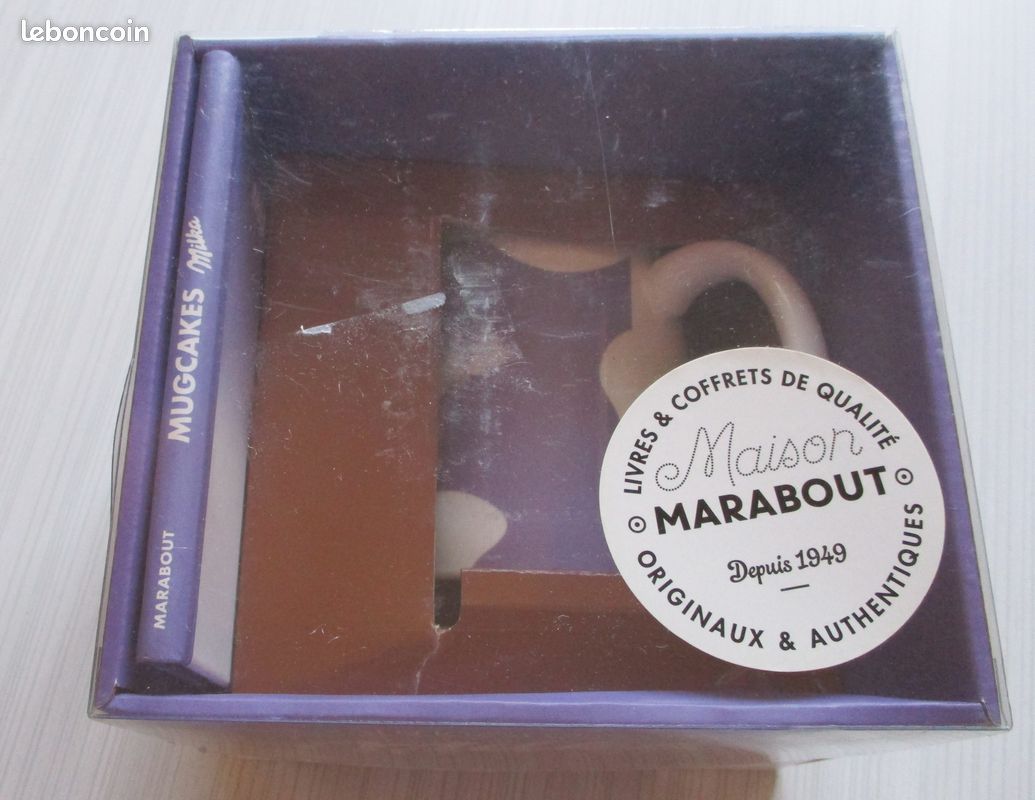 Coffret Mini Mugcakes Milka - 4 Tasses Violettes + Livret Recettes - Marabout
