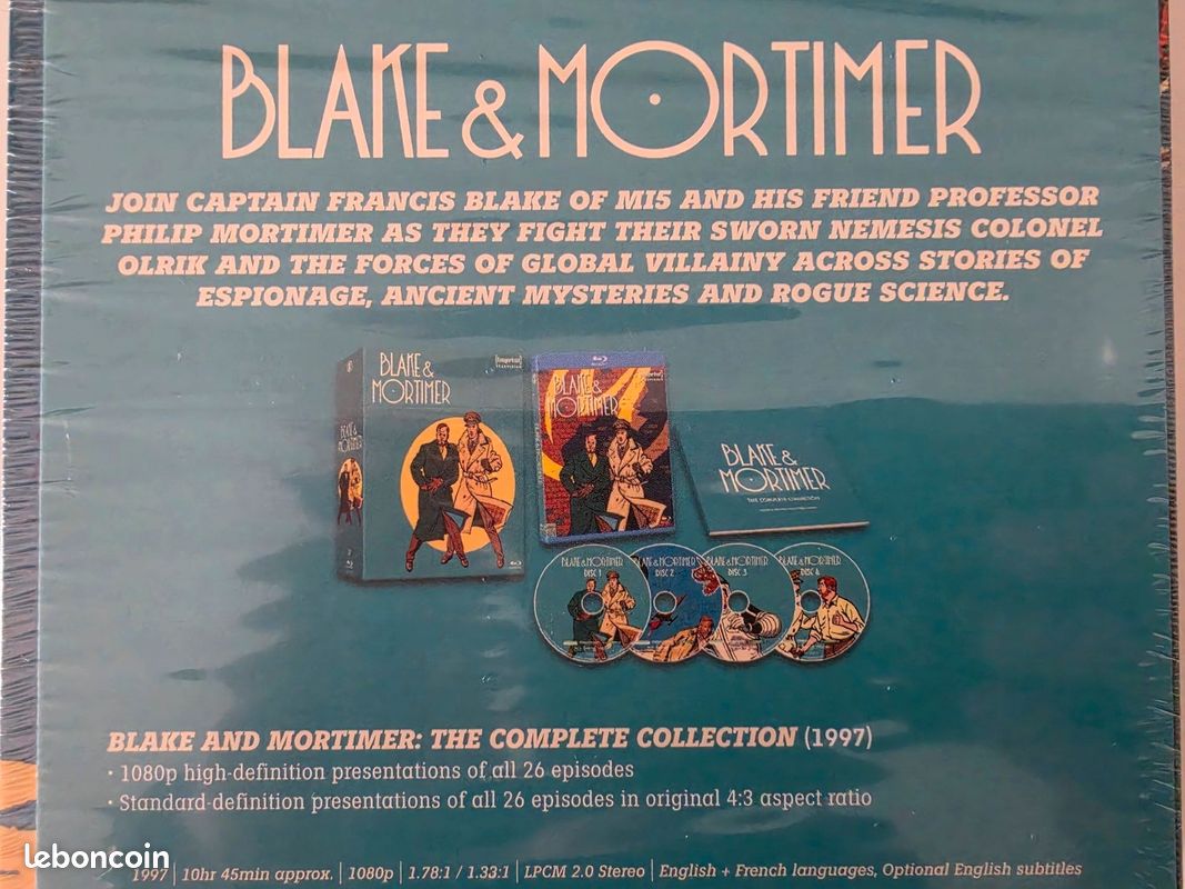 Blake et Mortimer - Coffret Blu-ray remasterisé TL 1500 ex- Jacobs import (image 3)