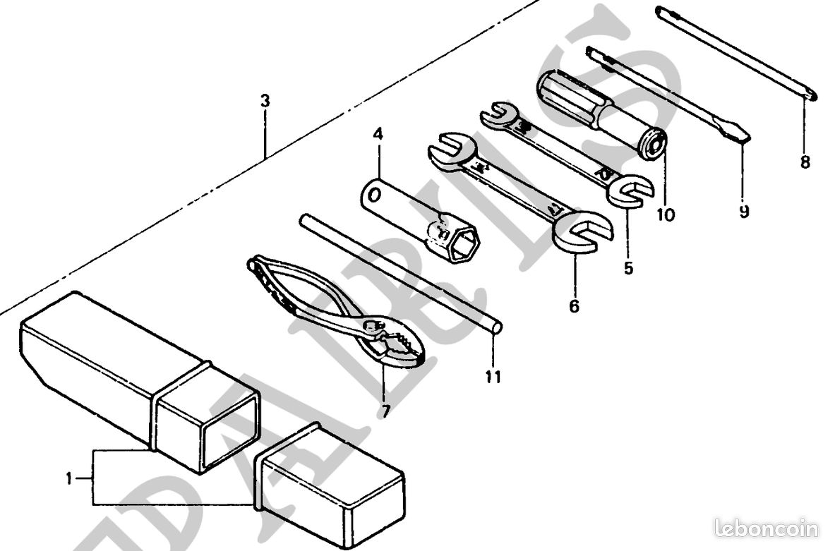 Jeu d’Outils Honda MTX80 (image 2)