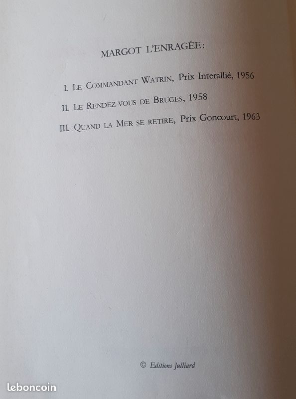 Armand LANOUX - Le commandant Watrin, Le rendez-vous de Bruges, Quand la mer se retire (image 6)