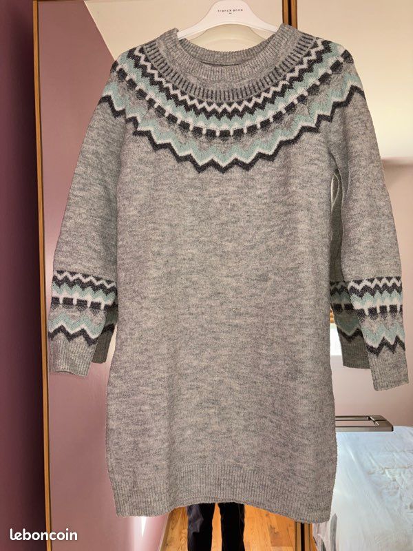 Robe pull grise (image 2)