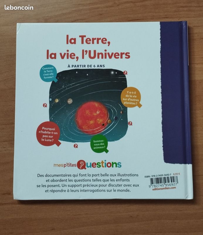 Livre éducatif - Mes p'tites questions - La Terre, la vie, l'Univers (image 2)