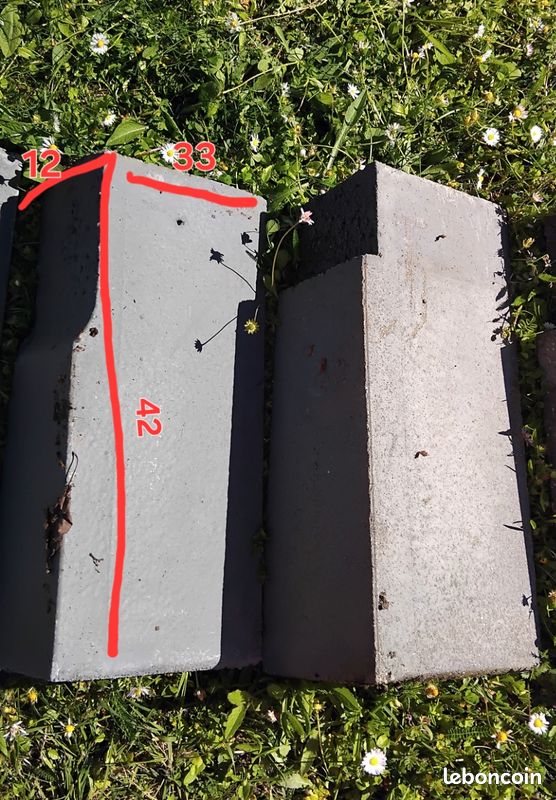 Tuiles Redland plates béton couleur ardoise (image 3)