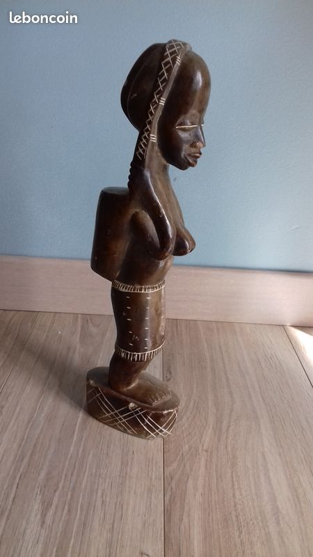 Statuette art africain pierre (image 1)