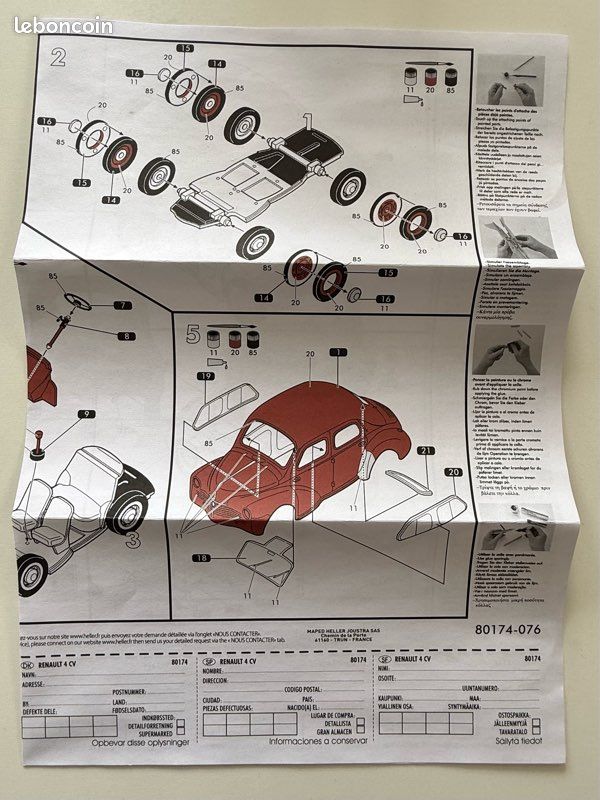 HELLER] RENAULT 4cv 1/24ème Réf 762