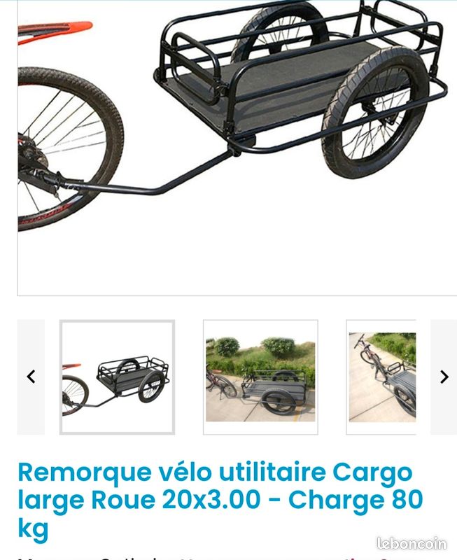 Transport VÃ©lo Ã©lectrique Remorque Chariot Remorque Pour