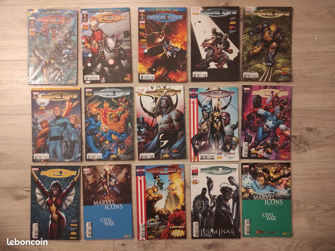 Marvel Icons 1,3,4,7,8,10,12à15,17,24 et HS 4,8,10 (image 1)