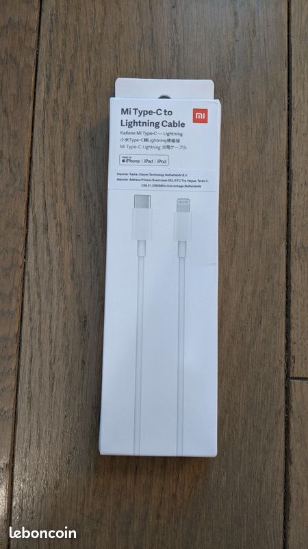 Câble USB-C lightning pour iPhone (image 1)