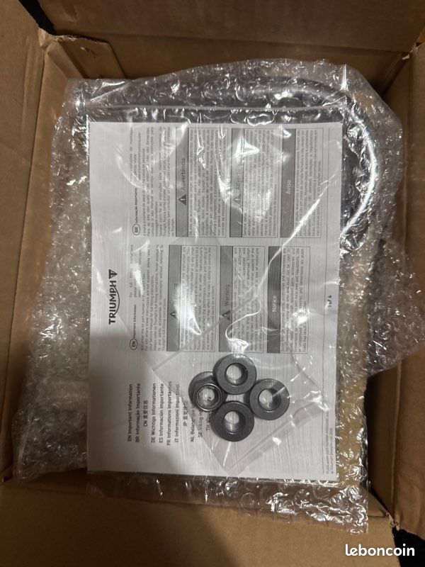 Barres de protection moteur Triumph A9788073 chromées – T100 T120 Street Twin Bobber Speedmaster Speed Twin Thruxton (image 2)