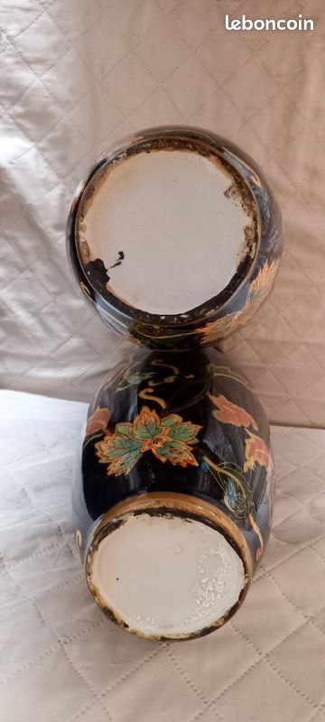 Ancien grand deux vase de vintage (image 3)