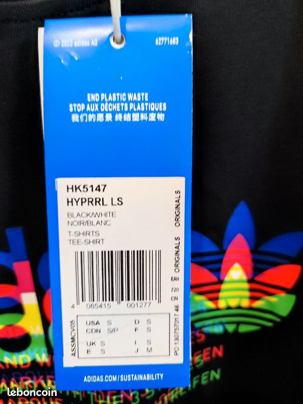 Tee-Shirt à manches longues Adidas, taille S Adulte (image 15)