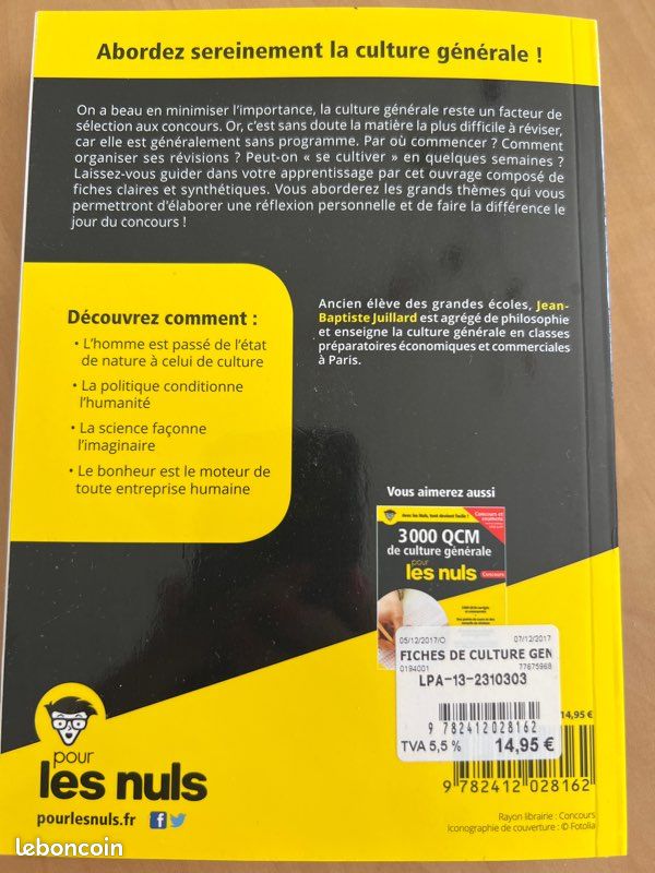 Fiches de révision de culture générale pour les nuls (image 2)