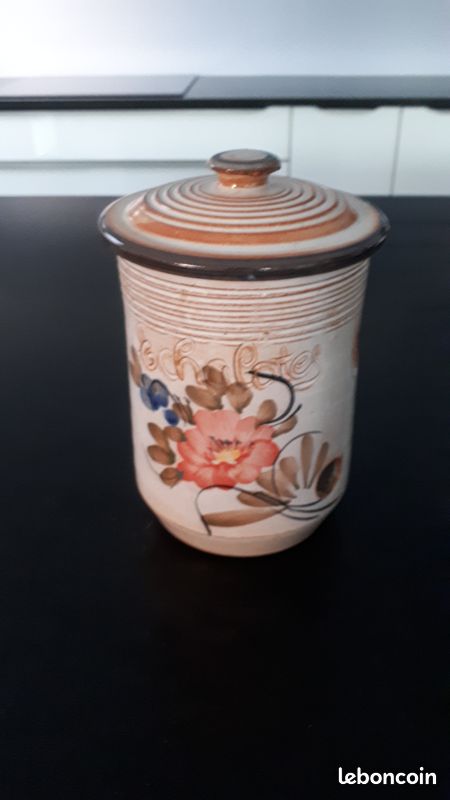 Pot céramique à conservation , échalotte, ail 4 euros (image 1)