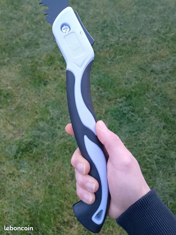 Scie Pliante Incurvée Portable MFH - Vert/Noir - 17 Cm Lame - Outdoor Camping Chasse