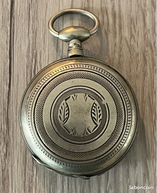 Montre à Gousset Ancienne En Argent Massif - Occasion - Sans Marque