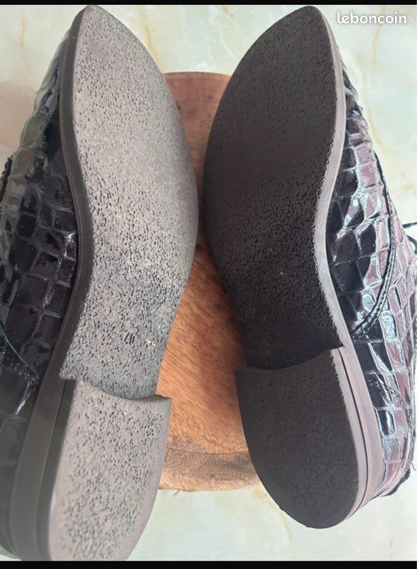Richelieu noir vernis (image 4)