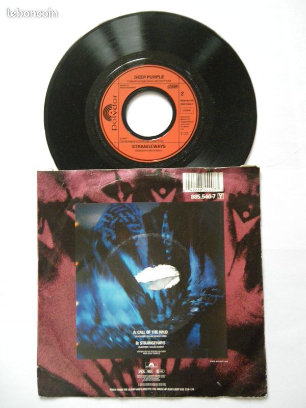 Deep Purple 7" Call Of The Wild / Strangeways Allemagne (image 2)
