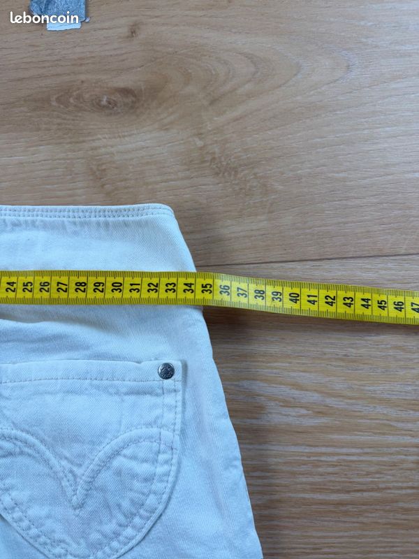 Jean Levis Billie May droit blanc W25 L32 femme NK18 (image 9)