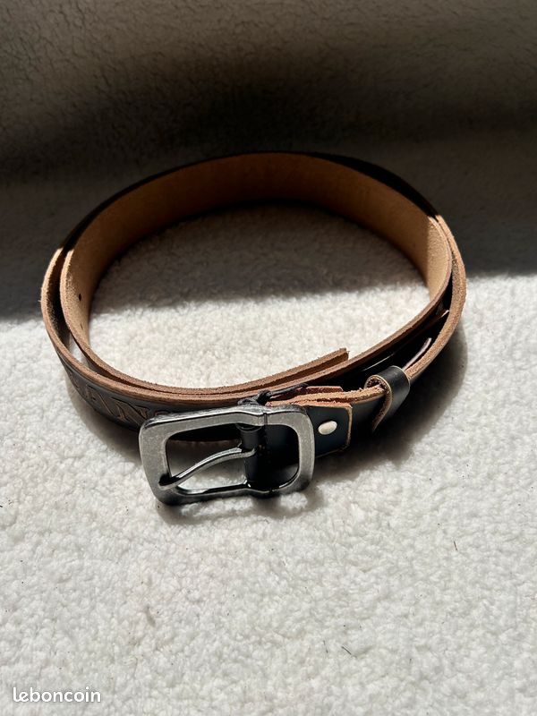 Ceinture en cuir jeans bordure taille 105 cm (image 3)