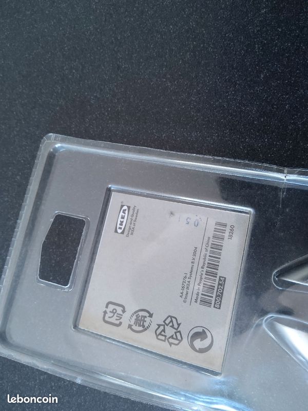 Paire de poignées cuisine IKEA arrondies gris alu (image 4)