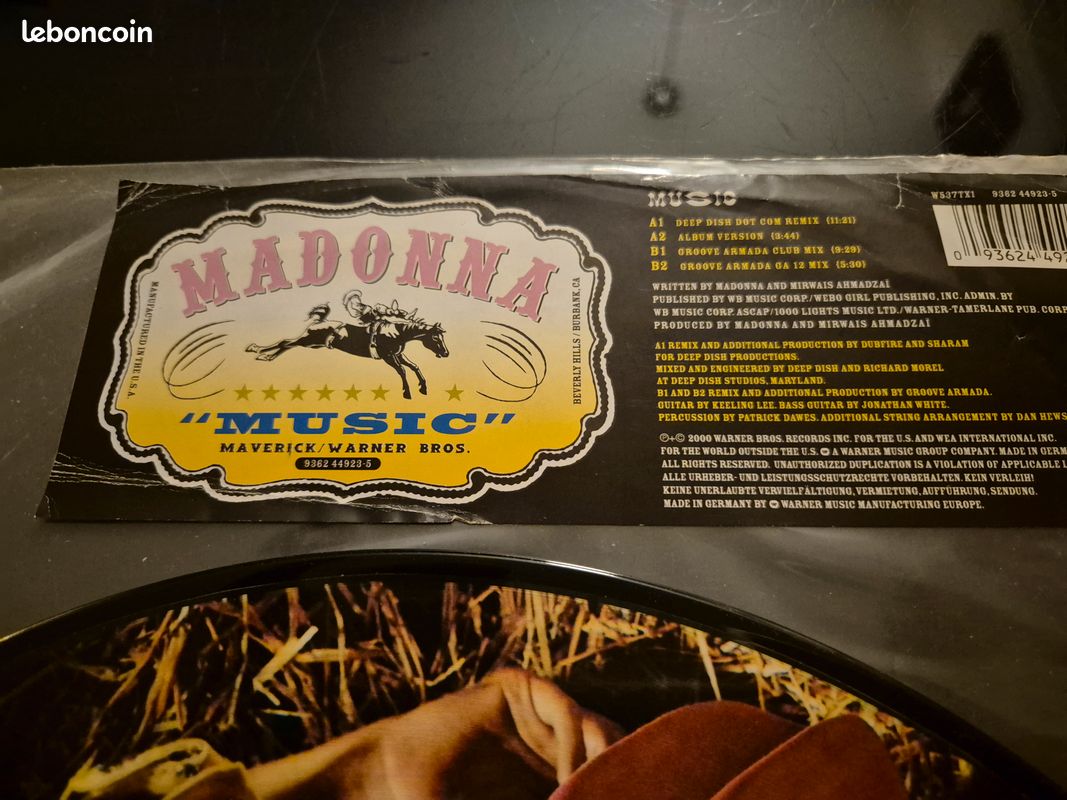 MADONA PICTURE DISC "Music" comme neuf (image 3)
