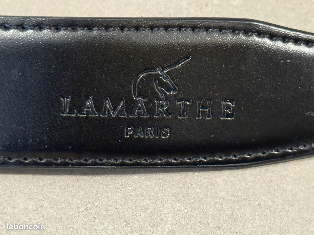 Ceinture en cuir noir - Lamarthe (image 3)