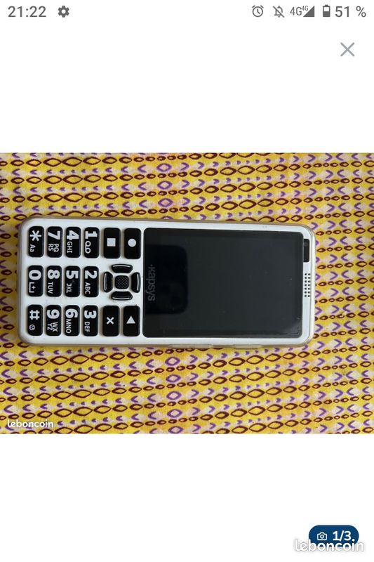 Telephone kapsys smartvision 3 pour les non voyant (image 1)
