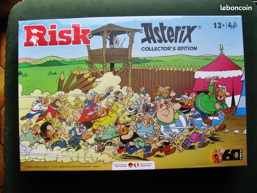 Jeu de societe risk asterix neuf sous blister / hasbro 2021 / jeu de cartes asterix neuf en cadeau de noel (image 1)