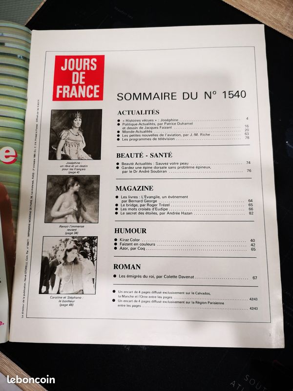 Jours de France N°1540 Caroline de Monaco (image 3)