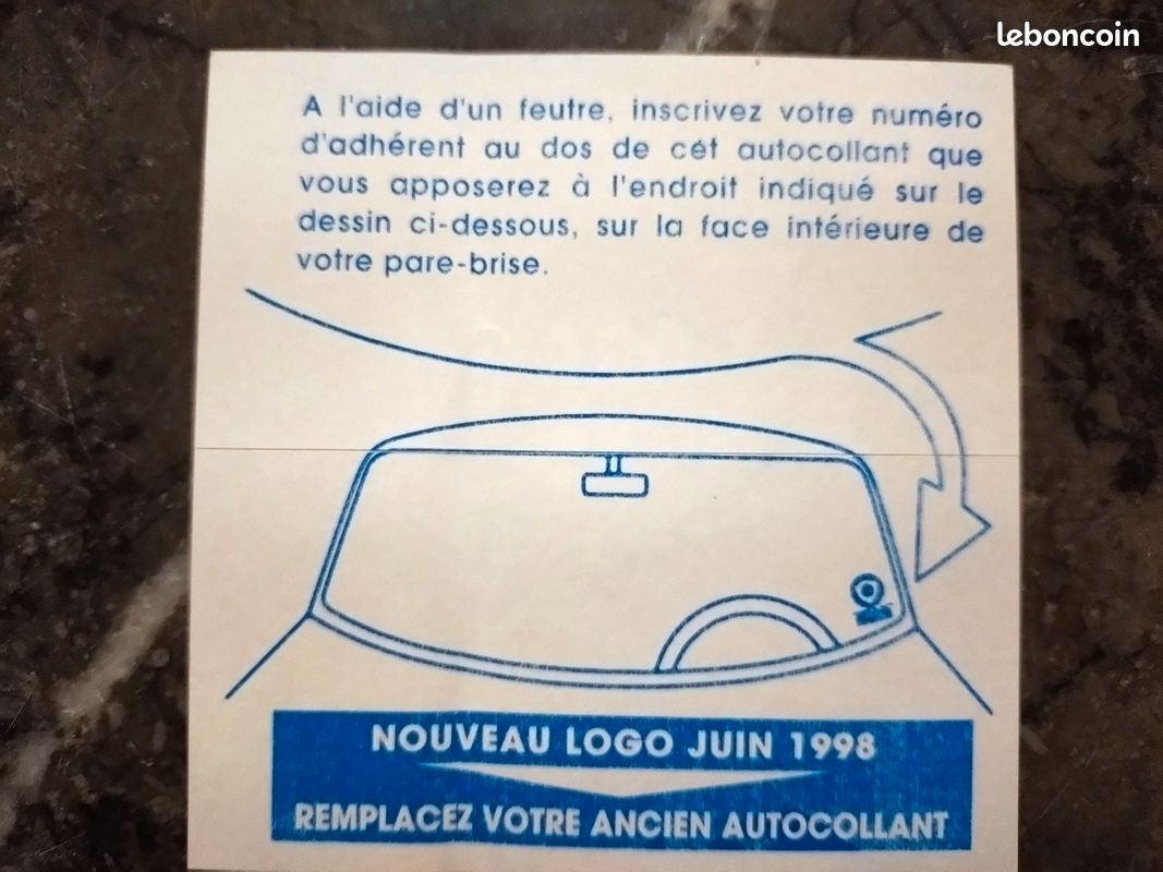 Autocollant Vintage Pour Pare-brise – S.C Moderne Le Mans – Rare