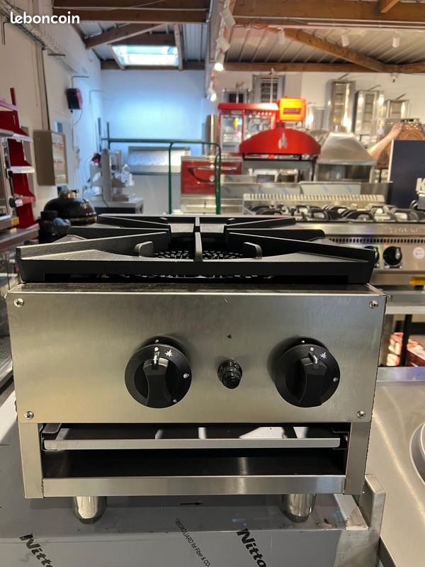 Réchaud gaz professionnel 1 feu sur pied en fonte – Dragon gaz restauration (image 1)