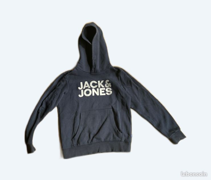 Sweat Jack & Jones bleu marine 152cm (image 1)