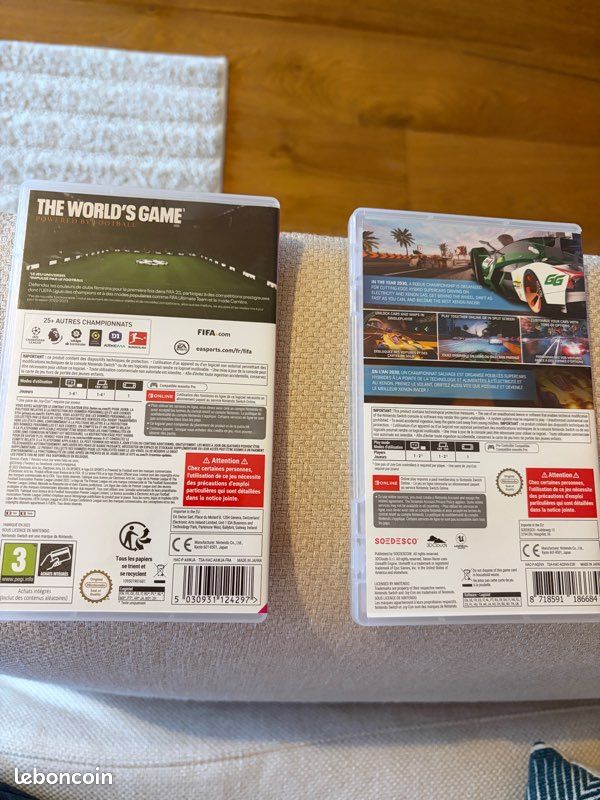 Deux jeux Switch FIFA 23 + Xénon Racer État Neuf (image 2)