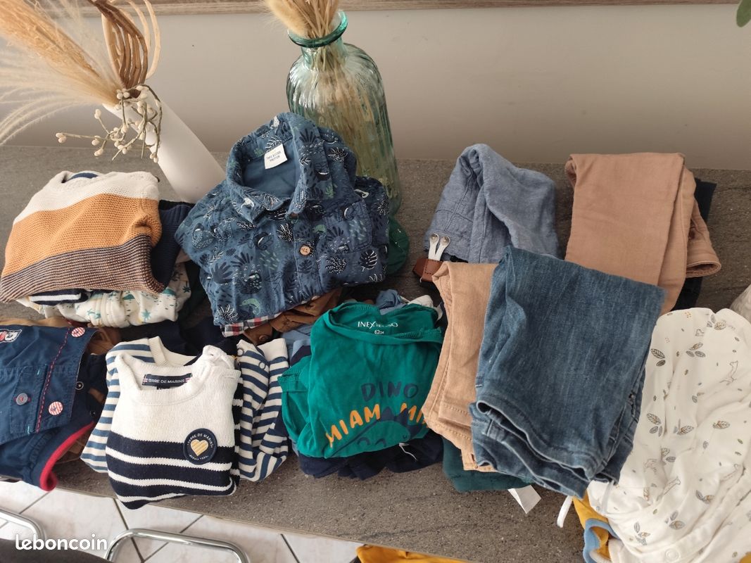 Lot De Vêtements Pour Bébé Garçon - Taille 6-9 Mois - Occasion Très Bon état - Plusieurs Pièces