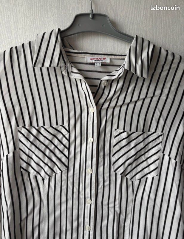 Chemise Gerry Weber Rayée Multicolore, Taille 16 – Occasion En Très Bon état, Manches Longues