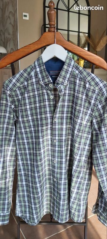 Chemise à carreaux en maille - MCS ex Marlboro Classic's