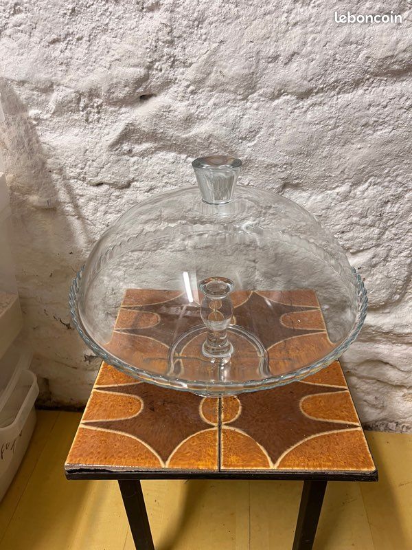 Grande cloche en verre à gâteaux/biscuits (image 2)