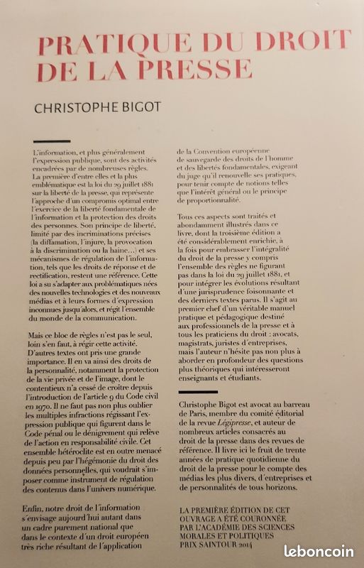 Pratique du droit de la presse. 3e éd (image 4)