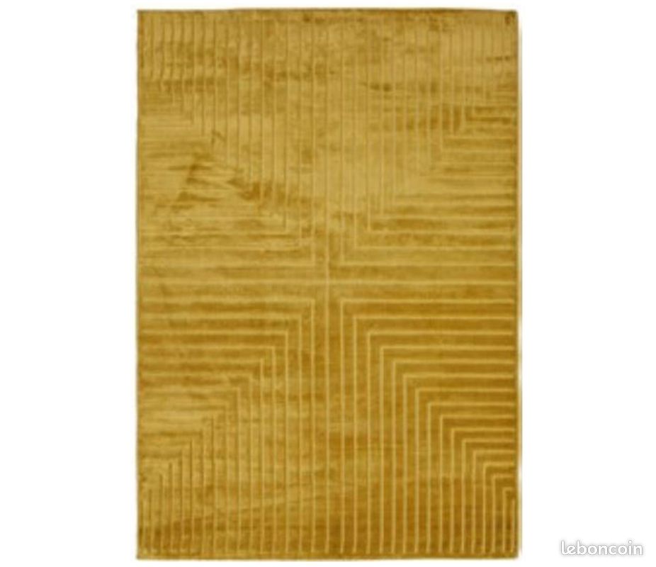 Tapis moderne moutarde pour salon (image 2)