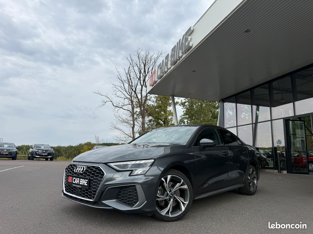 Audi A3 Limousine 35 TFSI 150CH S-Line S-tronic Garantie 6 ans Suivi Audi Sièges chauffants Camera de recul feux LED Apple CARPLAY 18P 359/mois (image 1)