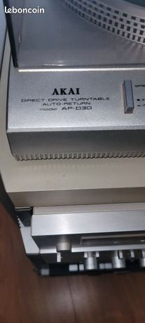 Ensemble Chaine Hifi Akaï Platine K7 Akai CS-F9 + Tuner AT-K22L AM/FM
