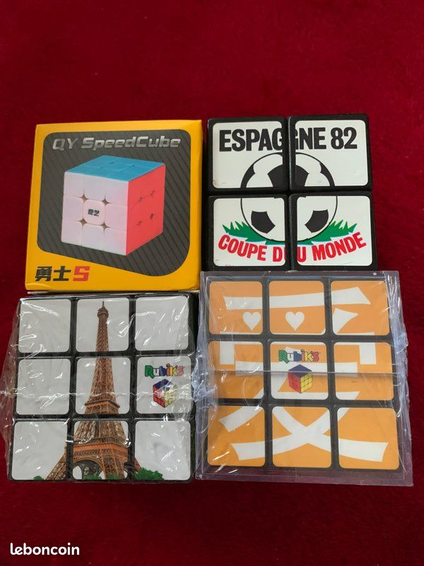 🧩🎲 Lot X4 : Rubik’s Cubes neufs sous blister et en boîte (image 1)